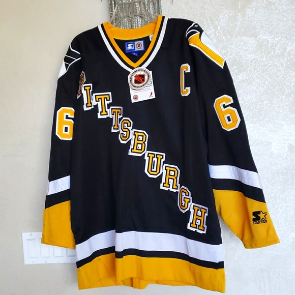 NHL Pittsburgh Lemieux Penguins jersey L Authentic - Picture 1 of 9